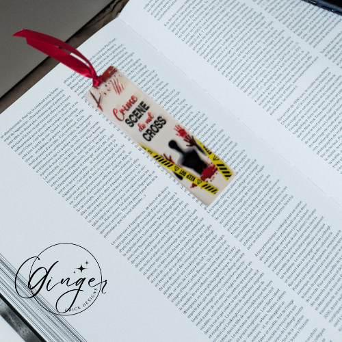 Crime Scene Do Not Cross Acrylic Bookmarks