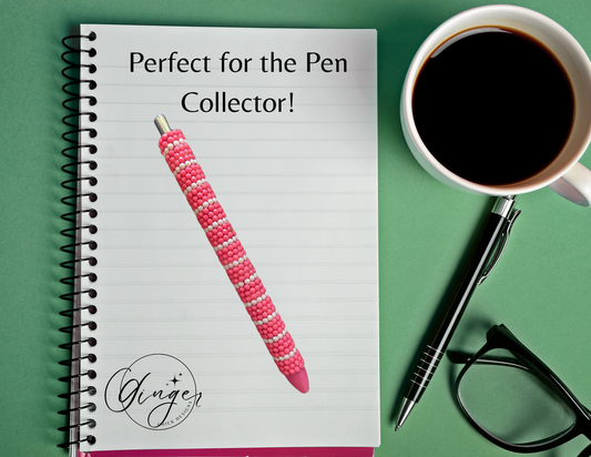 Bright Pink & White Diamond Art Ink Joy Gel Pen