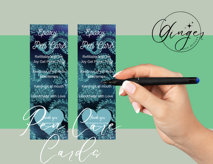 Under the Sea Pen Care Card