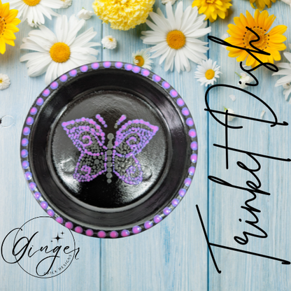 Dot Friend Pink Butterfly Trinket Dish