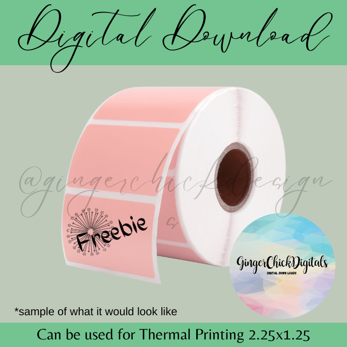 Dandilion Freebie Thermal Label