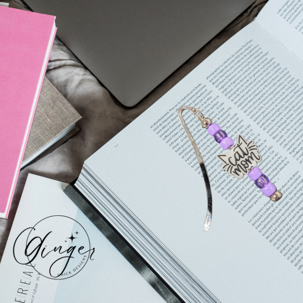 Cat Mom Hook Bookmark