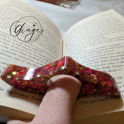 Happy New Year Wave Thumb Bookmark