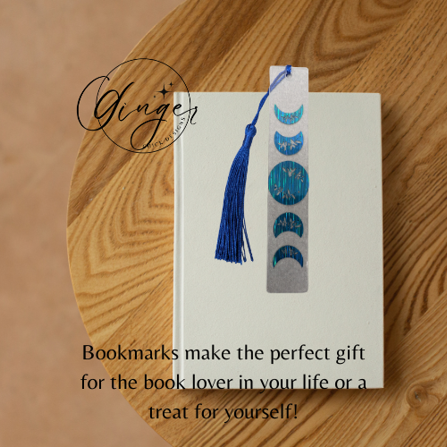 Moon Phase Acrylic Bookmarks