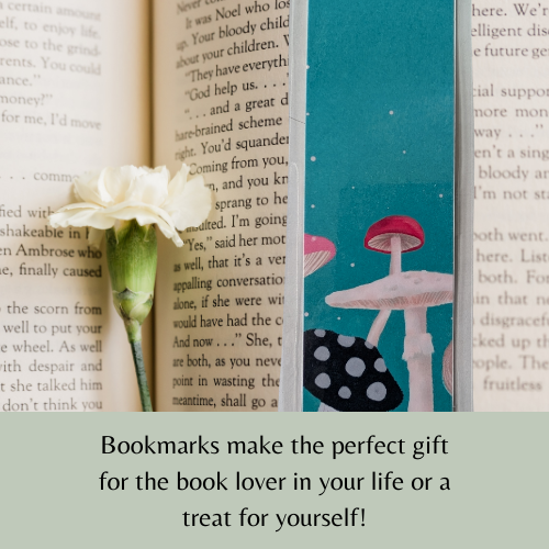 Mushrooms Prints Laminated Bookmark