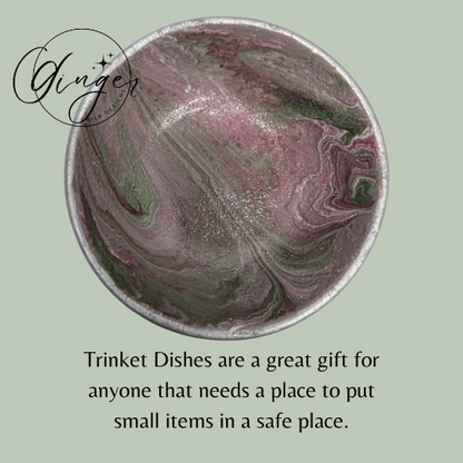 Mystic Paint Pour Trinket Dish