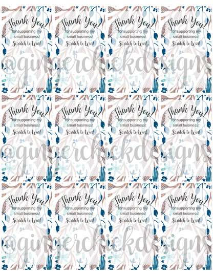 Natural Theme Scratch-Off Ticket