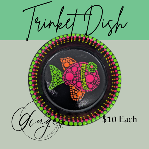 Dot Friend Neon Fish Trinket Dish