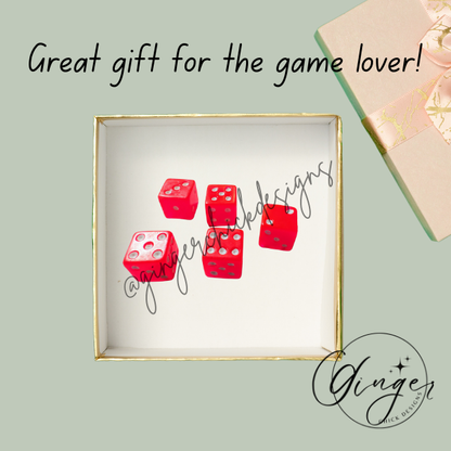 Neon Pink Small D6 Dice Set