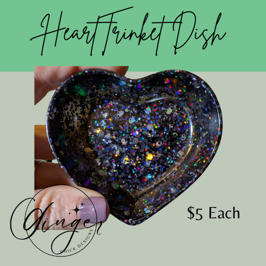Night Sky Heart Trinket Dish