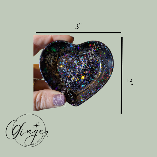 Night Sky Heart Trinket Dish