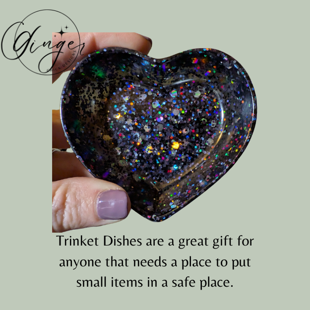 Night Sky Heart Trinket Dish