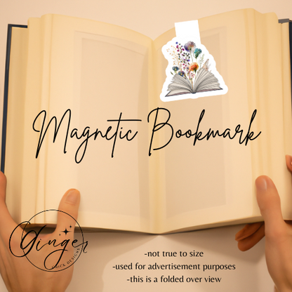 Wild Flowers Book Magnetic Bookmark