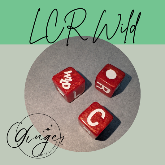Orange Red LCRWild Dice