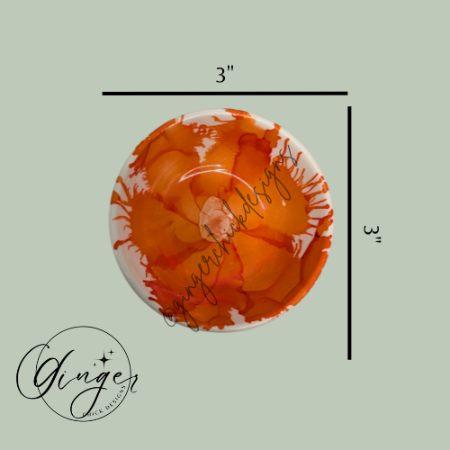 Orange Flower Trinket Dish