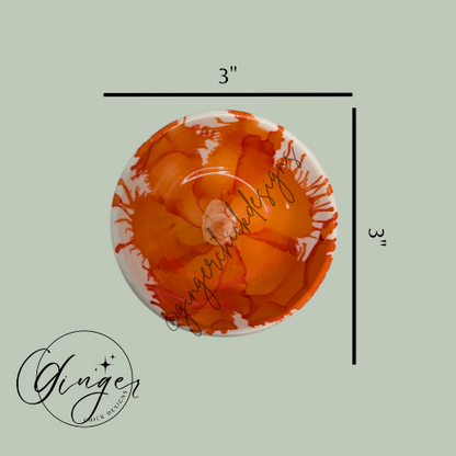 Orange Flower Trinket Dish