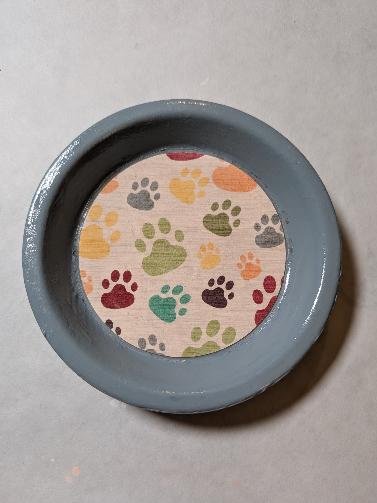 Color Paw Print Trinket Dish