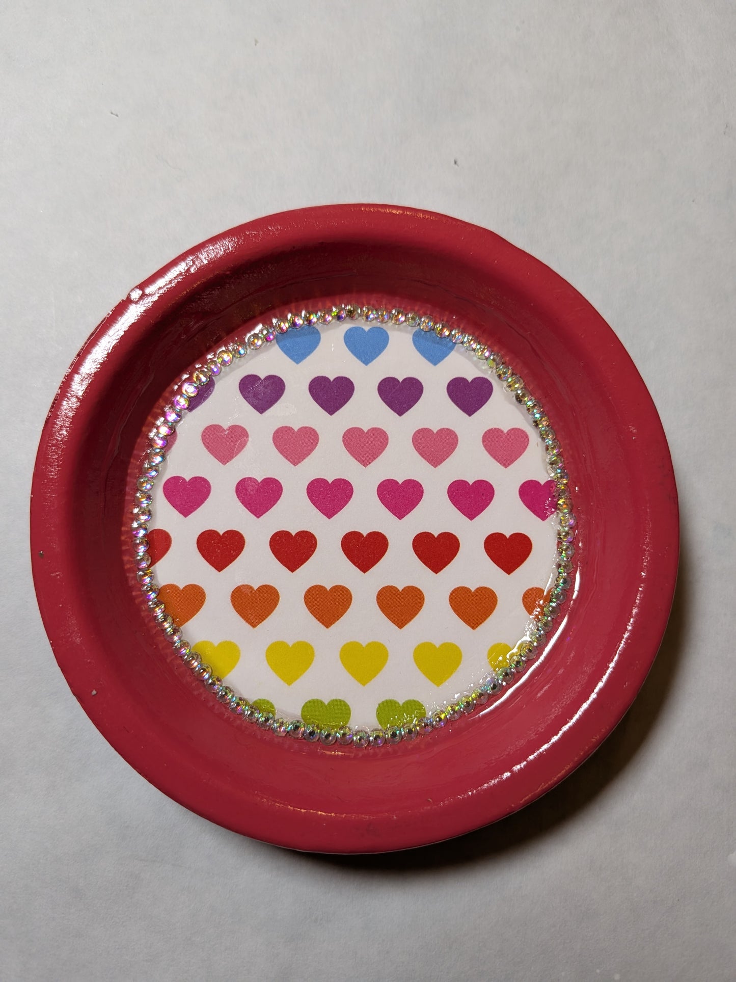 Rainbow Hearts Trinket Dish