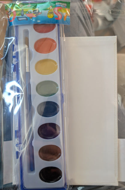 Kids Watercolor Art Kit – Gingerbread Man