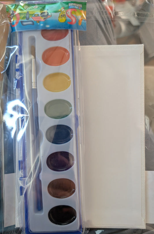 Kids Watercolor Art Kit – Dog & Cat Christmas