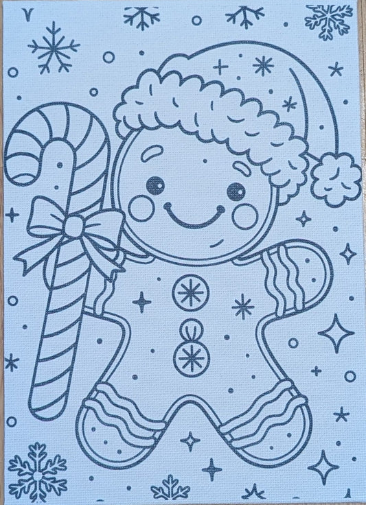 Kids Watercolor Art Kit – Gingerbread Man