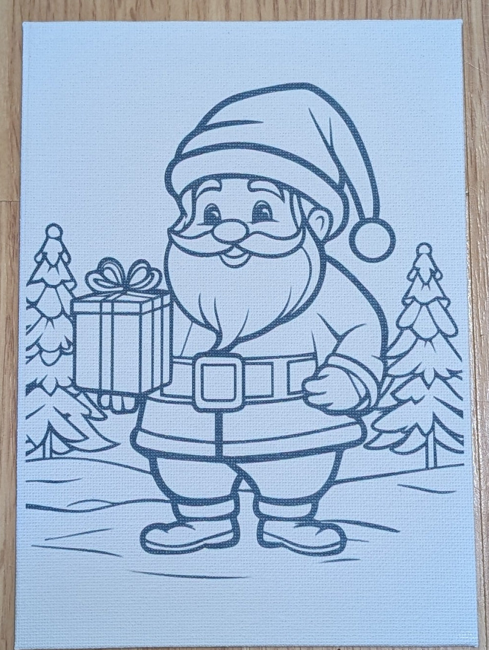 Kids Watercolor Art Kit – Santa