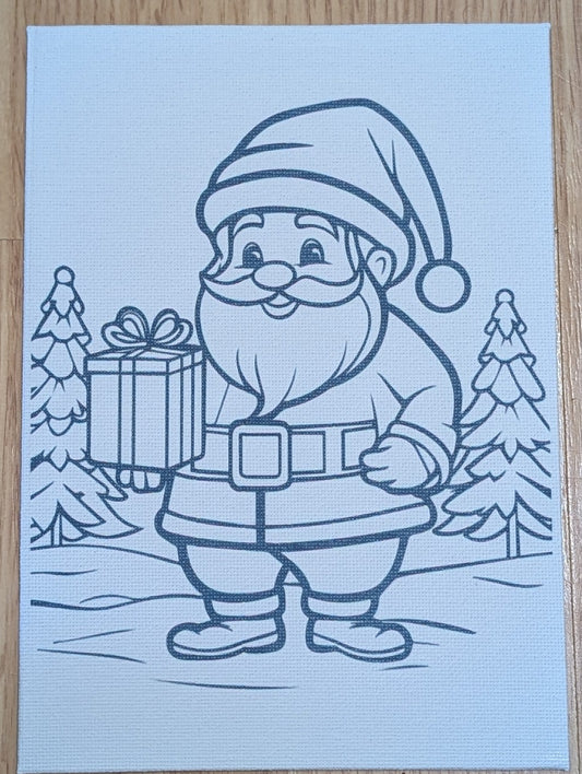 Kids Watercolor Art Kit – Santa