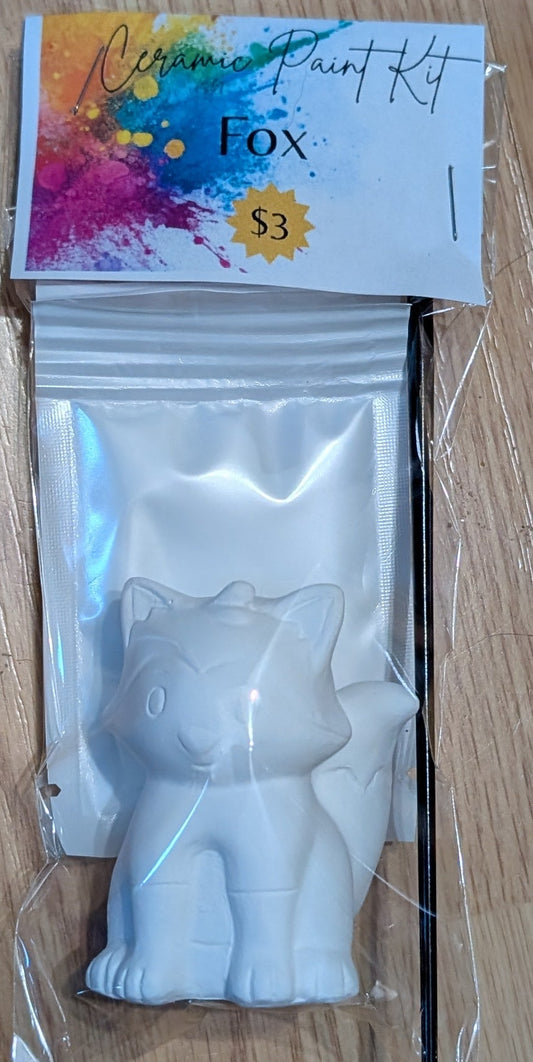 Mini Ceramic Figurine Paint Kit – Fox
