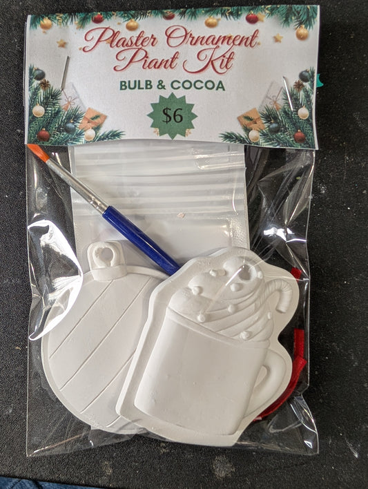 Plaster Ornament Paint Kit – Cocoa & Bulb
