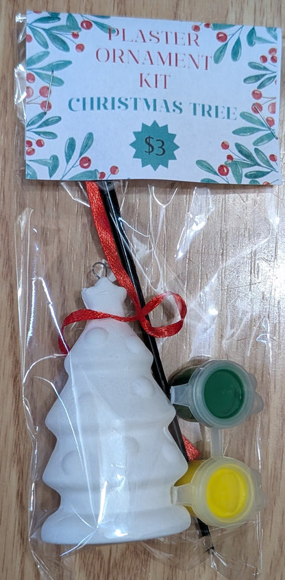Plaster Ornament Paint Kit – 3D Christmas Tree
