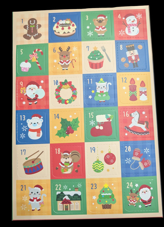 24-Day Recycled Crayon Advent Calendar – Christmas