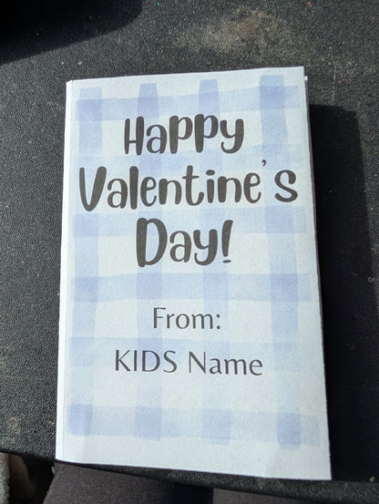 Personalized Kids Valentine’s Day Mini Coloring Book
