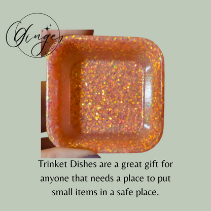 Peaches Square Trinket Dish