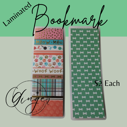 Pet Lovers Laminated Bookmark