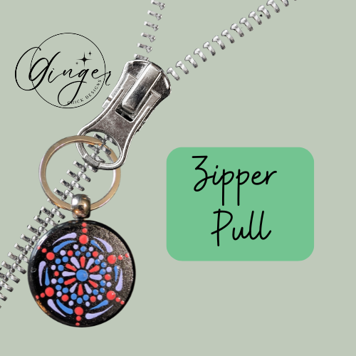 Pin Wheel Mandala Dot Keychain