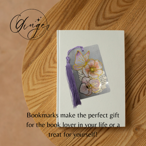 Pink Butterfly Dictionary Acrylic Bookmark