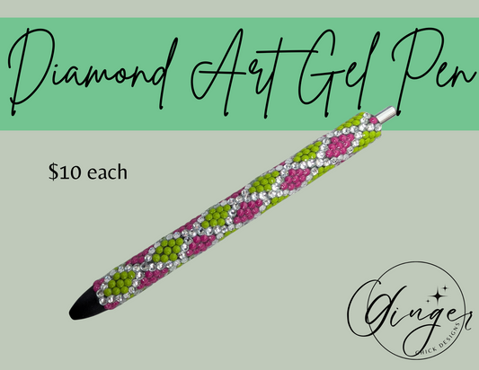 Pink and Green Diamond Art Ink Joy Gel Pen