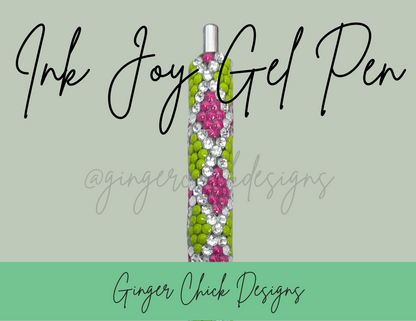 Pink and Green Diamond Art Ink Joy Gel Pen