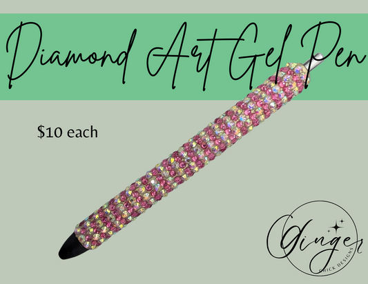 Pink and White Diamond Art Ink Joy Gel Pen