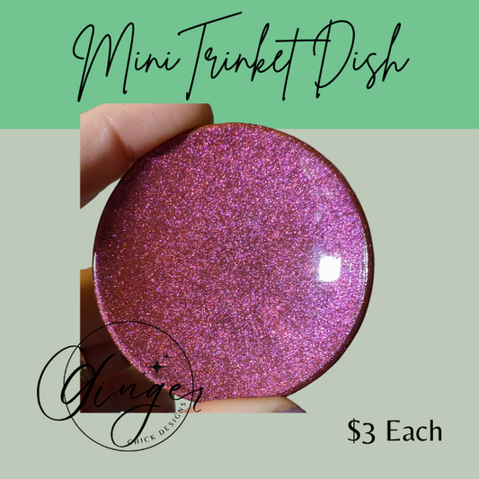 Color Shift Pink Mini Trinket Dish