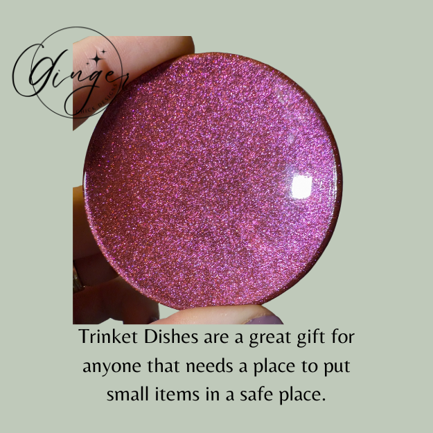 Color Shift Pink Mini Trinket Dish