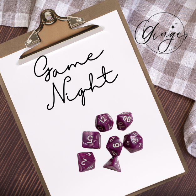 Pink Pearl Dice Set