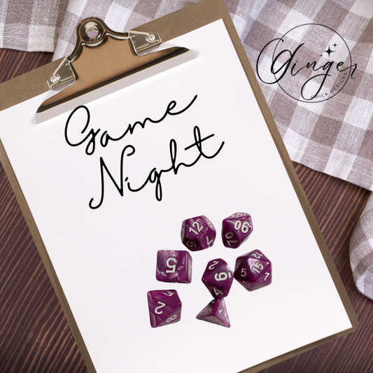 Pink Pearl Dice Set