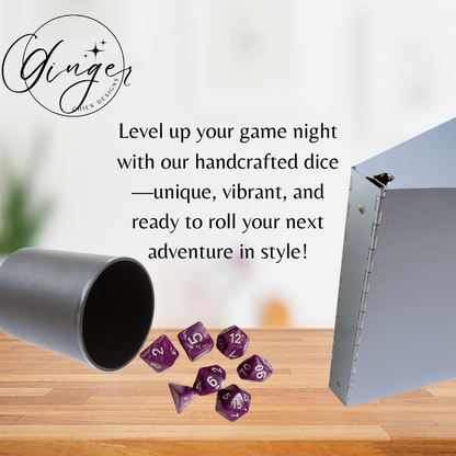 Pink Pearl Dice Set