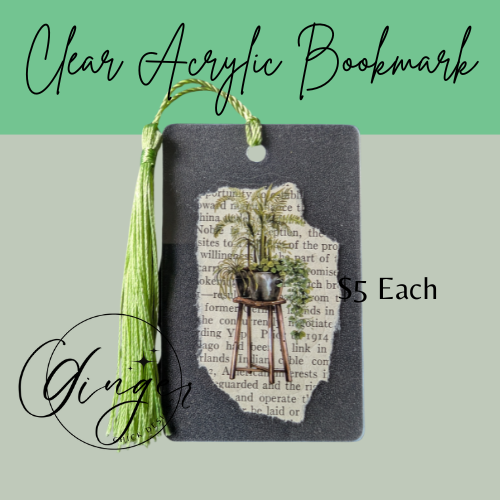 Plant Stand Dictionary Acrylic Bookmark