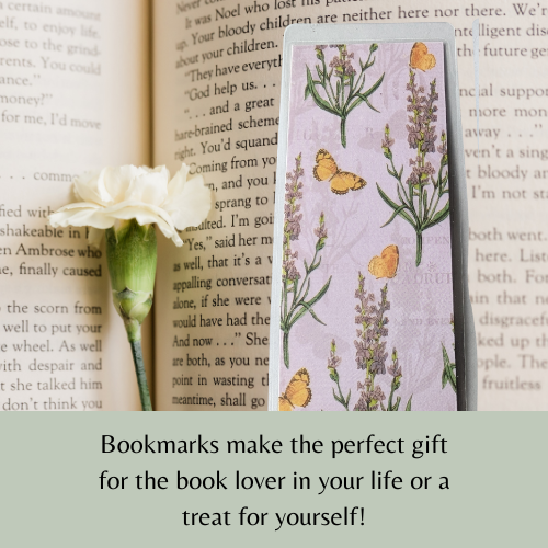 Purple Lavendar Laminated Bookmark