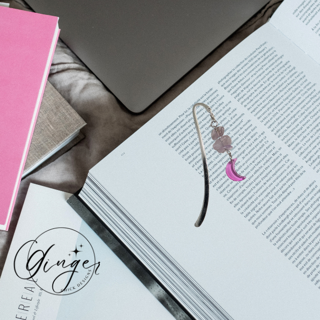 Purple Moon Hook Bookmark