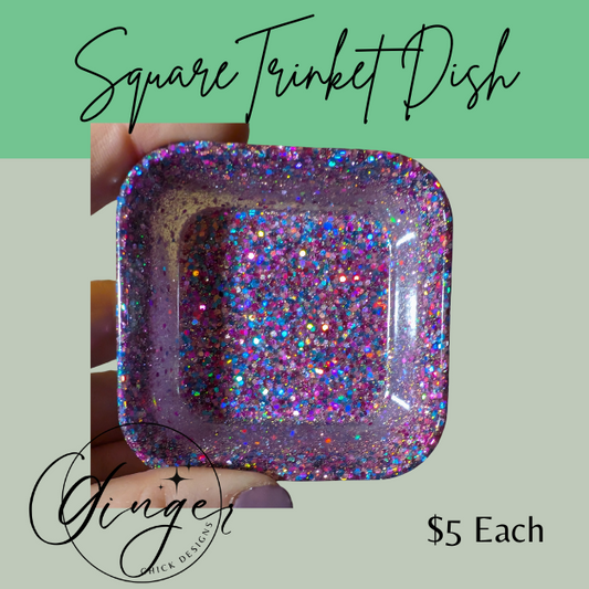 Purple Passion Square Trinket Dish