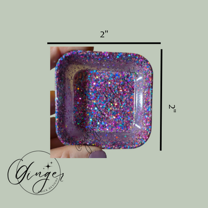 Purple Passion Square Trinket Dish