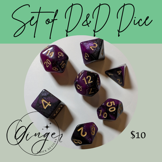 Mystic Eclipse Dice Set